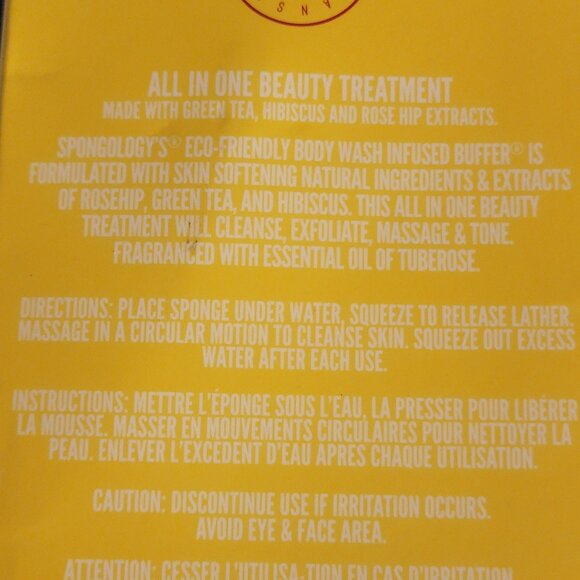 SPONGOLOGY by Spongellé TUBEROSE Body Wash Infused Body Buffer - Picture 5 of 10